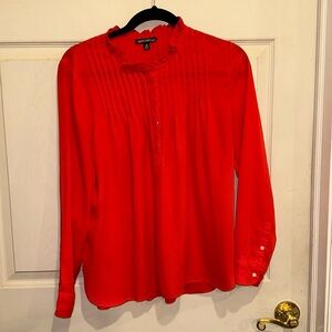J Crew red blouse